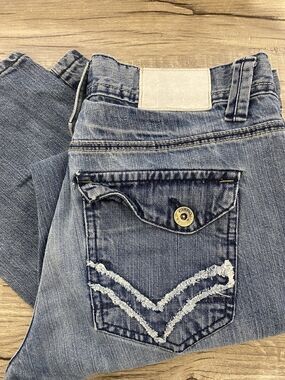 Men's Washed Blue Denim Jeans - Classic Straight Fit